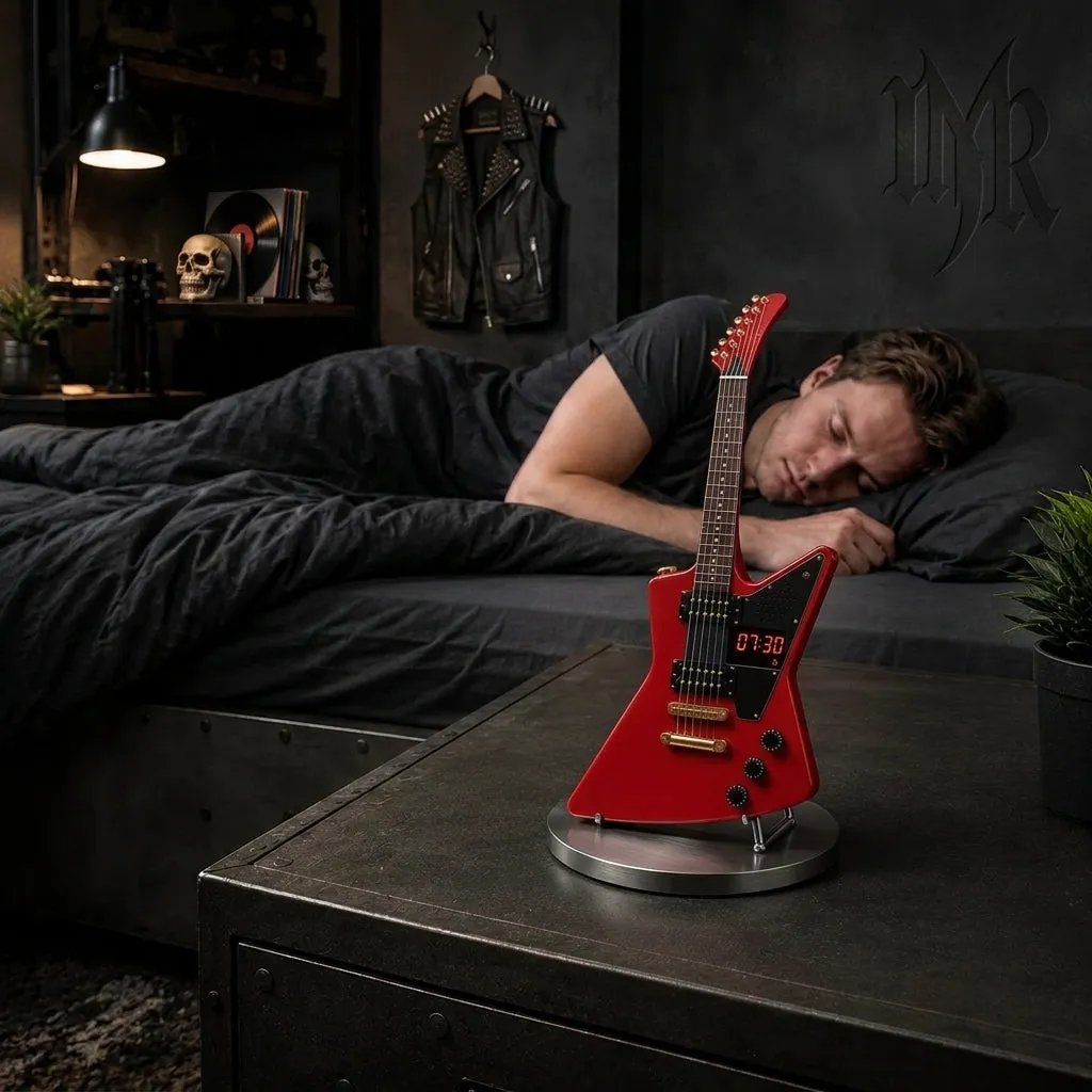 šø Electric Guitar Shaped Alarm Clock | Rock Style Desktop Decor