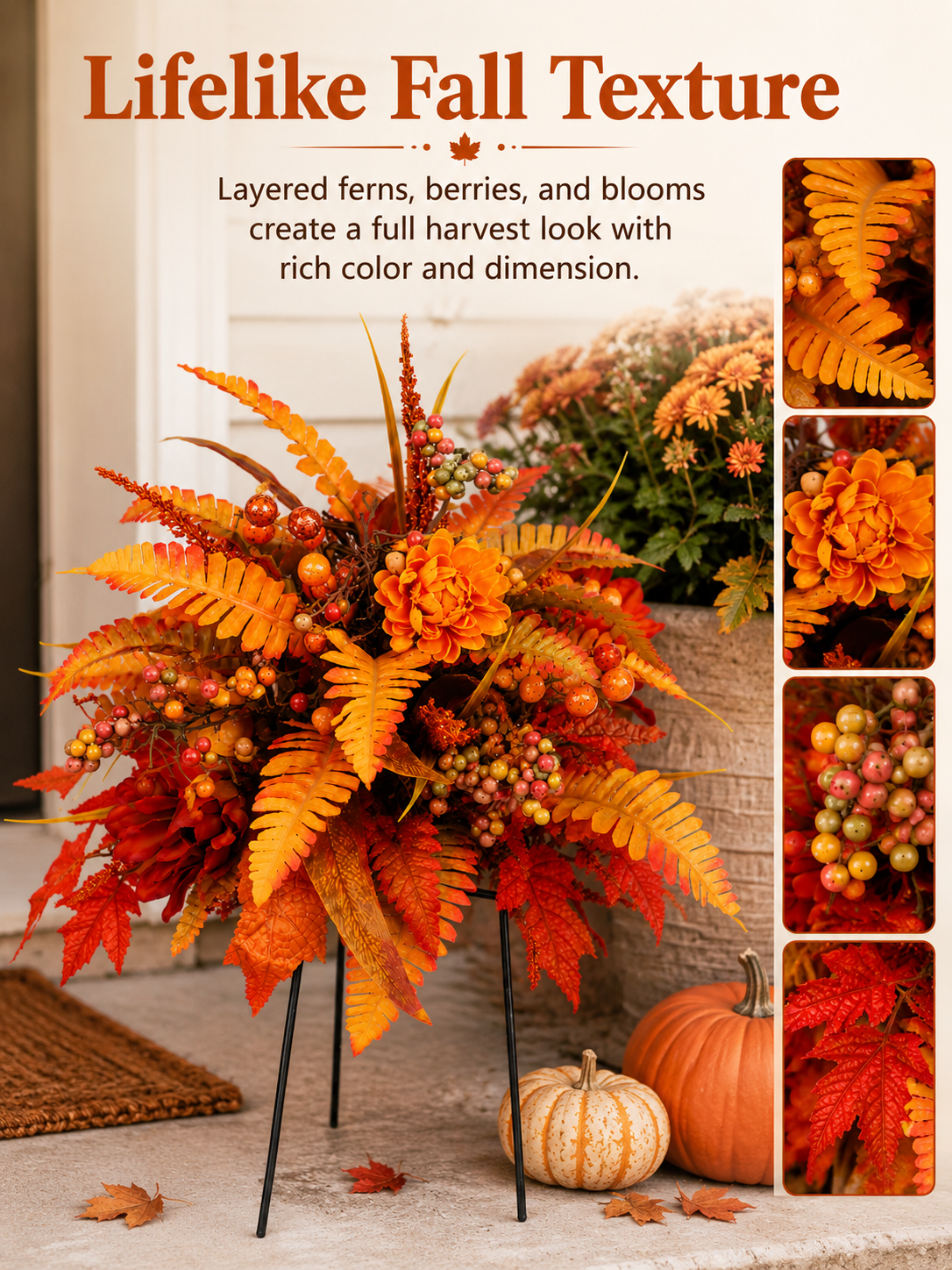 š„Hot Sale 50% off š Autumn Harvest Floral Garden Stake Arrangement