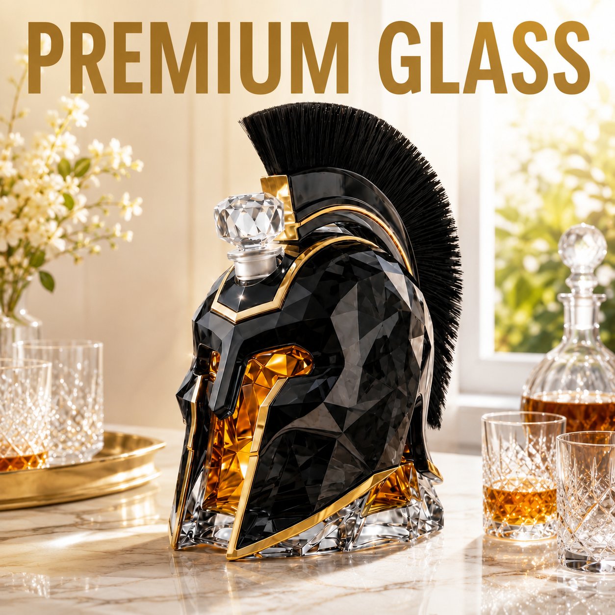 ⚔️ Agamemnon Spartan Helmet Decanter