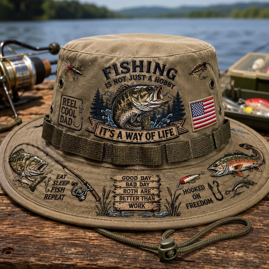 ?? Last Day Promo: 49% OFF ? Fishing Is a Way of Life Boonie Hat