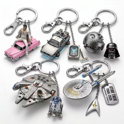 TODAY'S SPECIAL OFFER-50% OFF 🔥ST 60TH ANNIVERSARY ENTERPRISE NCC-1701 3D-METAL KEYCHAIN