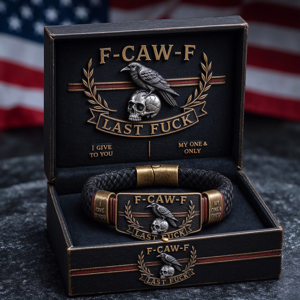 🏆Last Day Promo: 49% OFF -💀 F-CAW-F “Last F***” Dark Humor Bracelet🖤