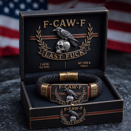 🏆Last Day Promo: 49% OFF -💀 F-CAW-F “Last F***” Dark Humor Bracelet🖤