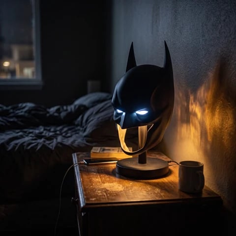 🦇 Gothic Bat Mask Table Lamp – The Ultimate Gothic Glow Decor