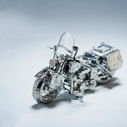 🔥HOT SALE🔥Silver Motorcycle 3D Metal Assembly Puzzle