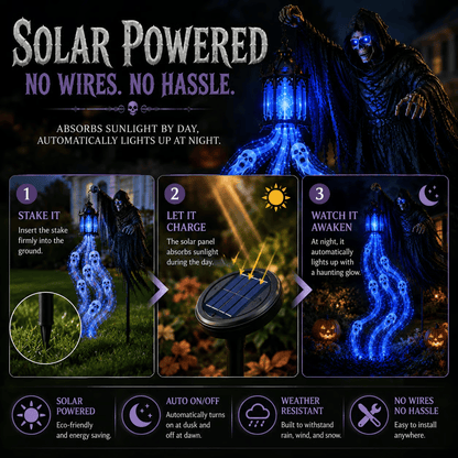 🎁 Today 49% OFF 🎁 💀 Halloween Soul Harvester Animated Garden Light