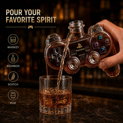 🎮 Retro Gaming Controller Whiskey Decanter – A Legendary Pour for Game Night 🥃