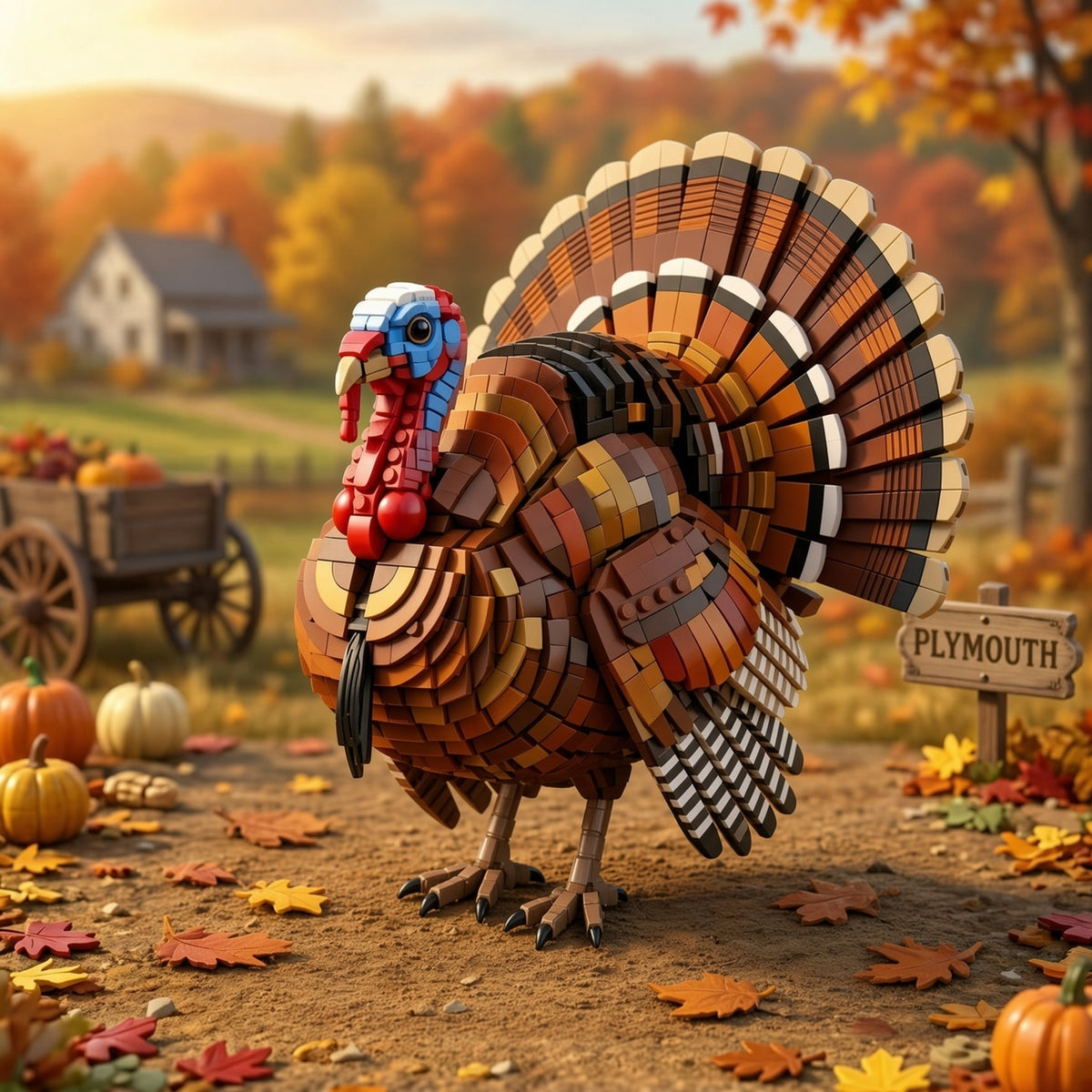Plymouth Harvest Turkey Building Set