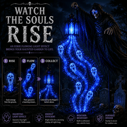 🎁 Today 49% OFF 🎁 💀 Halloween Soul Harvester Animated Garden Light