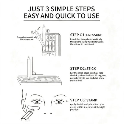 3-in-1 Multifunctional Eye Makeup Stamp Set