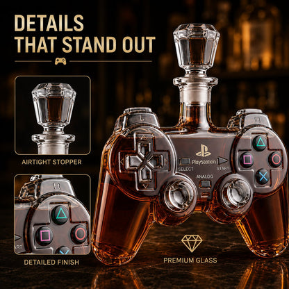 🎮 Retro Gaming Controller Whiskey Decanter – A Legendary Pour for Game Night 🥃