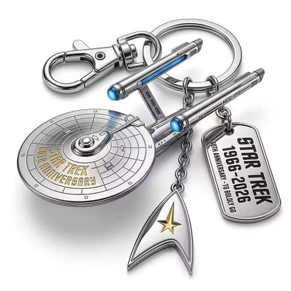 TODAY'S SPECIAL OFFER-50% OFF 🔥ST 60TH ANNIVERSARY ENTERPRISE NCC-1701 3D-METAL KEYCHAIN