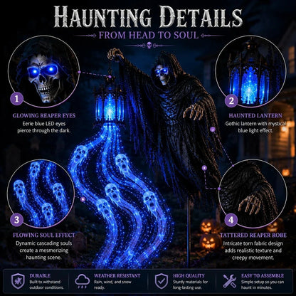 🎁 Today 49% OFF 🎁 💀 Halloween Soul Harvester Animated Garden Light