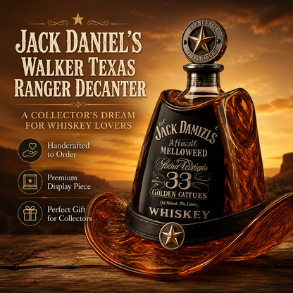 Jack Daniel’s Walker Texas Ranger Decanter Whiskey Bottle