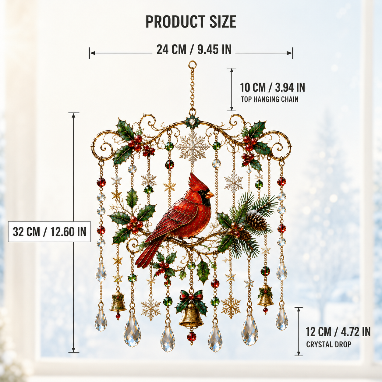 🔥Last Day 49% OFF - Handmade Christmas Window Hanging