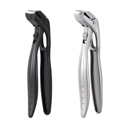 Curved Stainless Steel Nail Clippers with Splash Guard, Large-Opening