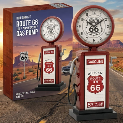 Route 66 100th Anniversary Vintage Gas Pump Building Set