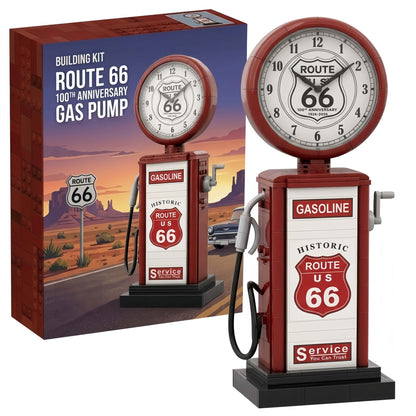 Route 66 100th Anniversary Vintage Gas Pump Building Set