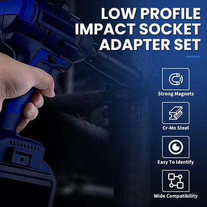 2026 Impact Socket Adapter Set - Low Profile, 4-Piece