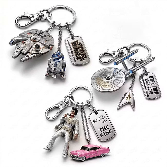 TODAY'S SPECIAL OFFER-50% OFF 🔥ST 60TH ANNIVERSARY ENTERPRISE NCC-1701 3D-METAL KEYCHAIN