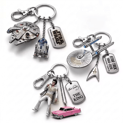 TODAY'S SPECIAL OFFER-50% OFF 🔥ST 60TH ANNIVERSARY ENTERPRISE NCC-1701 3D-METAL KEYCHAIN