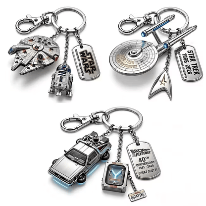 TODAY'S SPECIAL OFFER-50% OFF 🔥ST 60TH ANNIVERSARY ENTERPRISE NCC-1701 3D-METAL KEYCHAIN