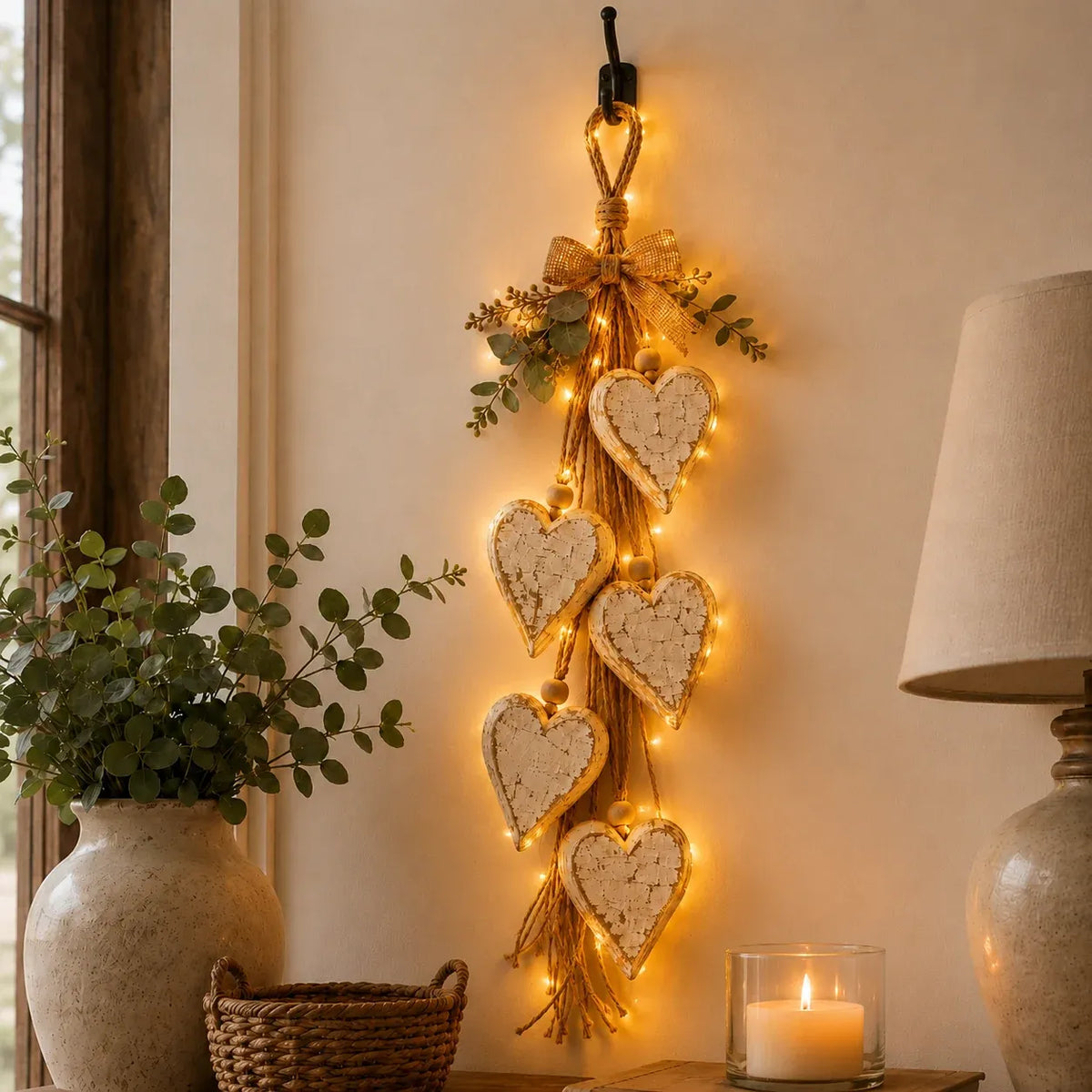 ⭐🍂🤎Hanging Heart Wall Decor