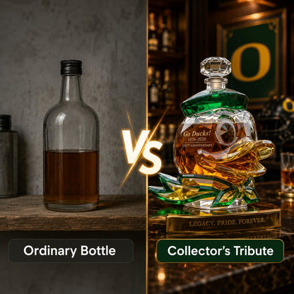 Go Ducks 150th Anniversary Whiskey Bottle 🦆 Collector Decanter
