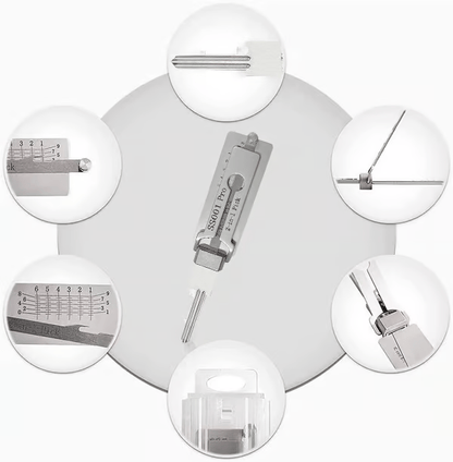 🔥HOT SALE 49% OFF⚒️Stainless Steel Master Key Decoder, SS001 Pro Lock Pick Tool for Beginners, Practical Locks for Lock Lock,Lock Pick Set（Only applicable to Flat Key Lock）